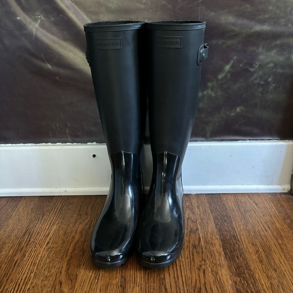 新品未使用　ハンター　WOMENS REFINED TALL GLOSS DUO Hunter | Shoes | Hunter Refined Tall Gloss Duo Rain Boots